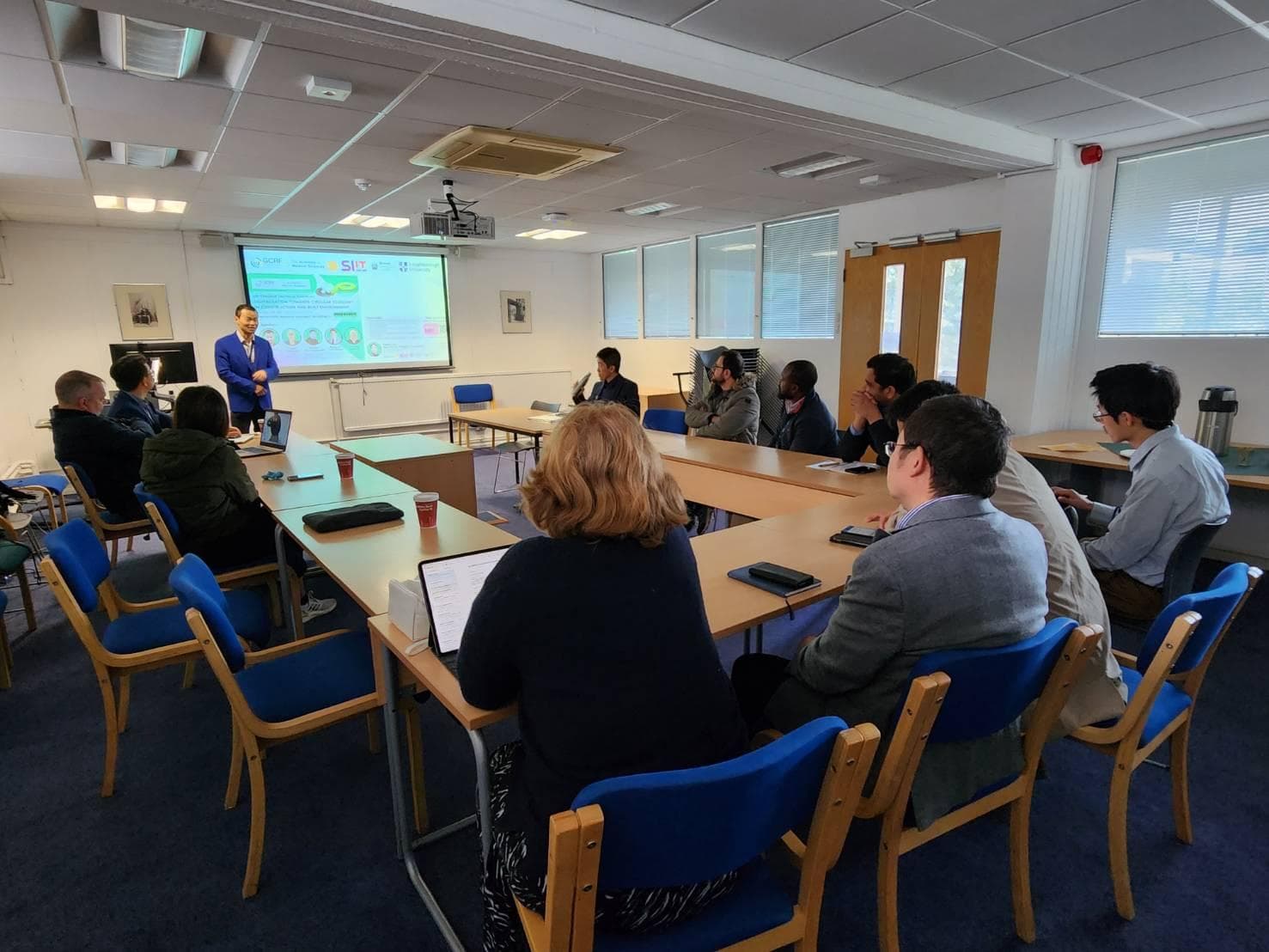 Meeting with staff and research students at Brunel University London